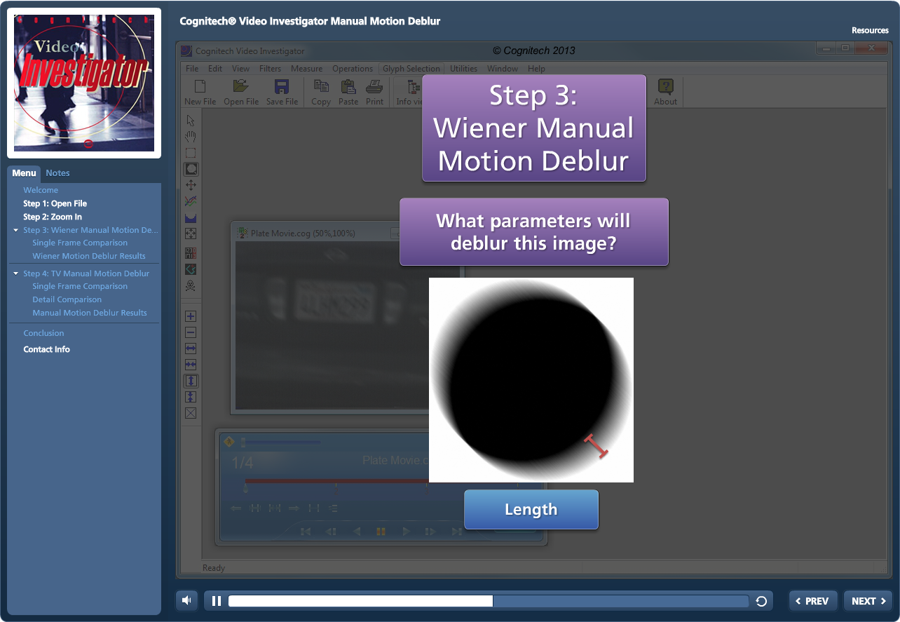 Video Investigator Motion Deblur Tutorial