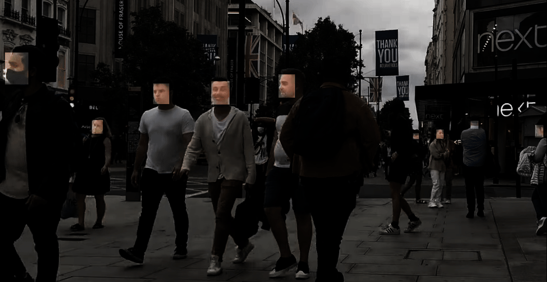 pixelated face tracking